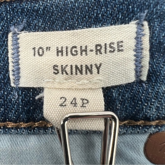 Madewell 10" High Rise Skinny Jeans Size 24 Petite Women's - Picture 4 of 7